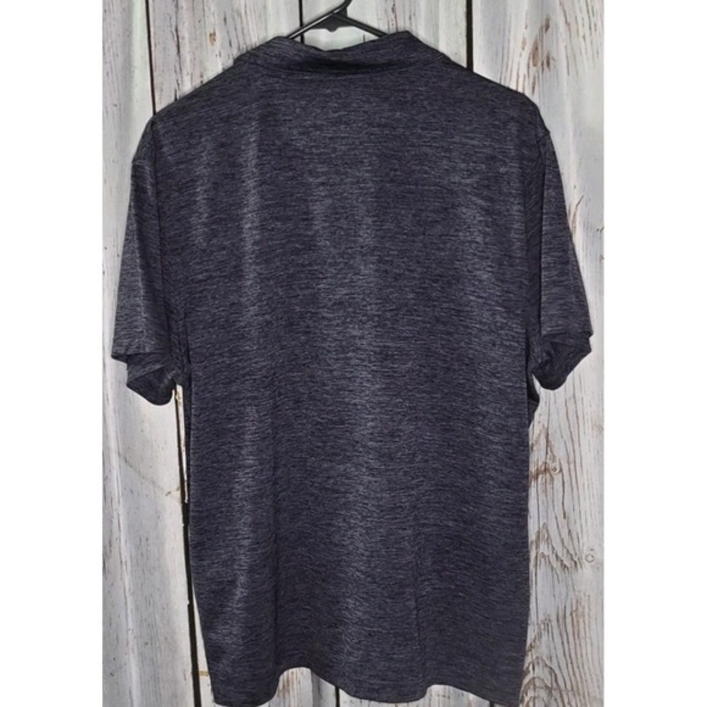 ALFANI Polo / GOLF SHIRT Men's Large Navy Blue Heather, Golf Polo Sportswear - Picture 2 of 5